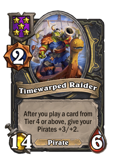 Timewarped Raider Hearthstone kártya