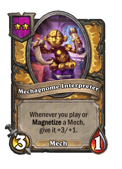 Mechagnome Interpreter Hearthstone kártya