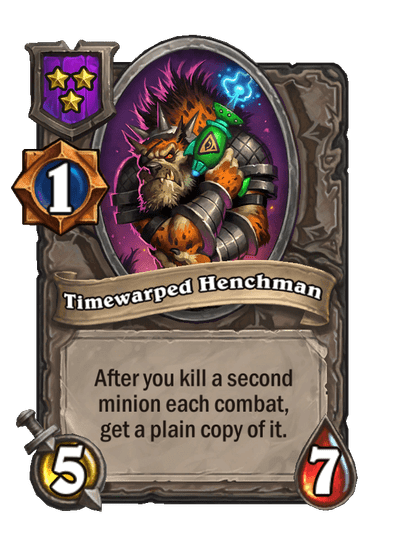 Timewarped Henchman Hearthstone kártya