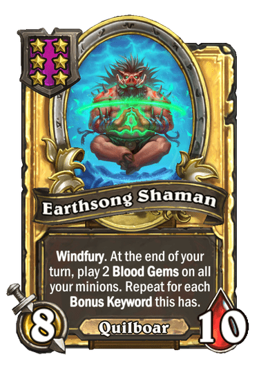 Earthsong Shaman Hearthstone kártya