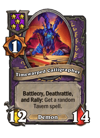Timewarped Calligrapher Hearthstone kártya