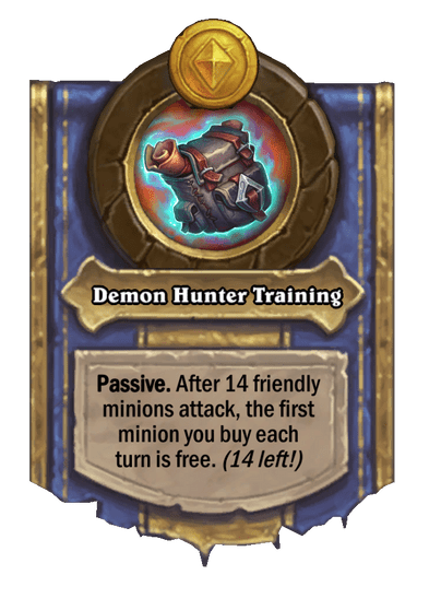 Demon Hunter Training Hearthstone kártya
