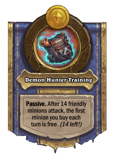 Demon Hunter Training Hearthstone kártya