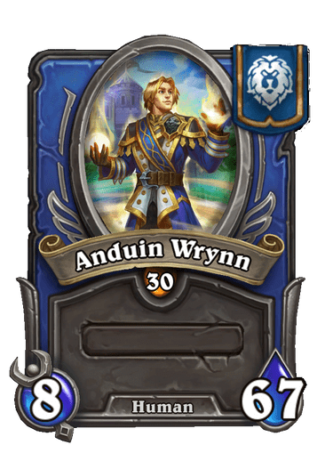 Anduin Wrynn Hearthstone kártya