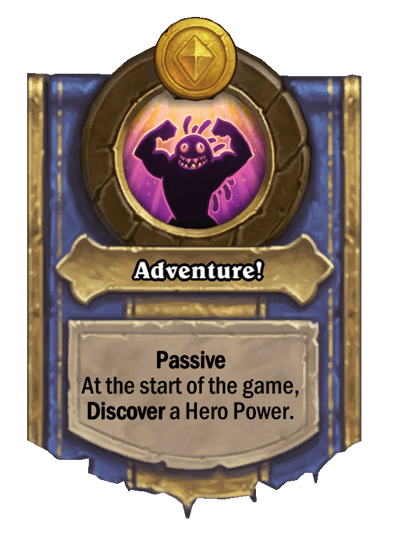 Adventure! Hearthstone kártya