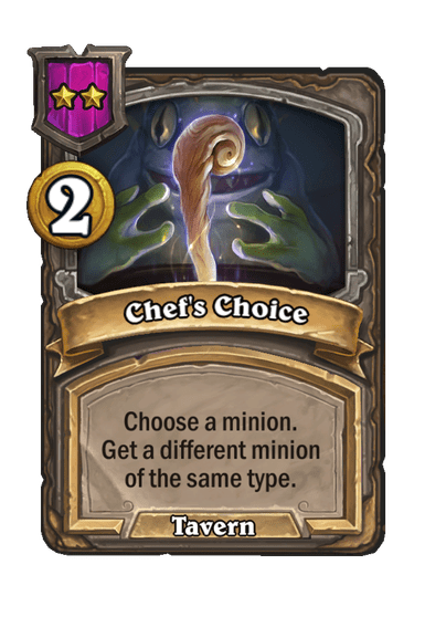 Chef's Choice Hearthstone kártya