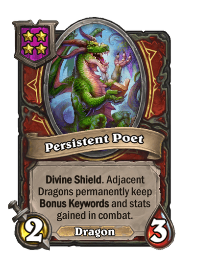 Persistent Poet Hearthstone kártya