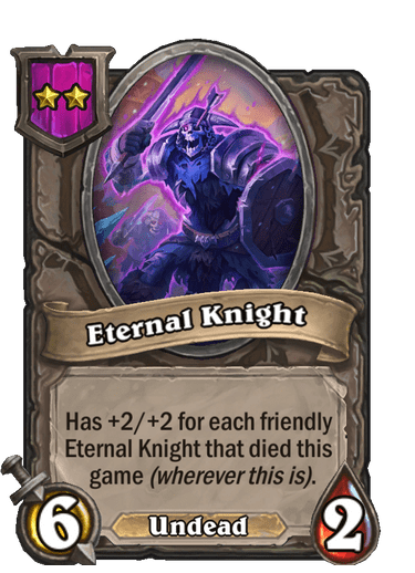 Eternal Knight Hearthstone kártya