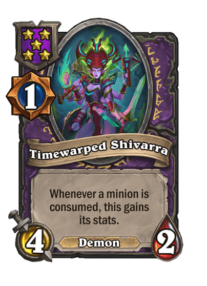 Timewarped Shivarra Hearthstone kártya