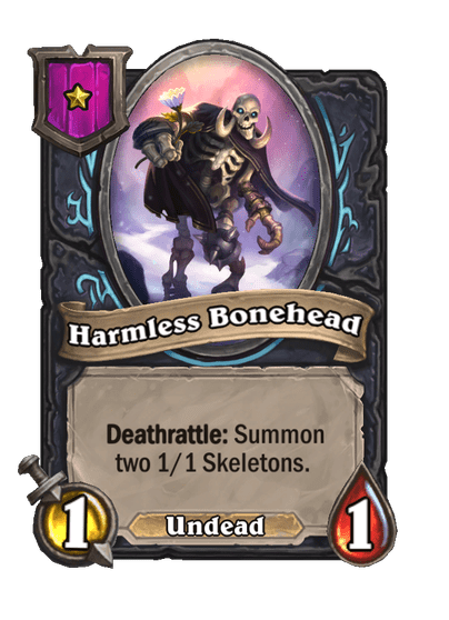 Harmless Bonehead Hearthstone kártya