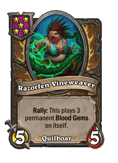 Razorfen Vineweaver Hearthstone kártya