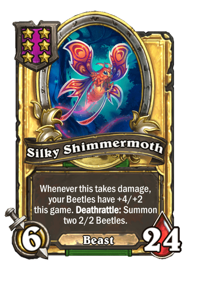 Silky Shimmermoth Hearthstone kártya