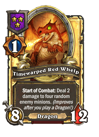 Timewarped Red Whelp Hearthstone kártya