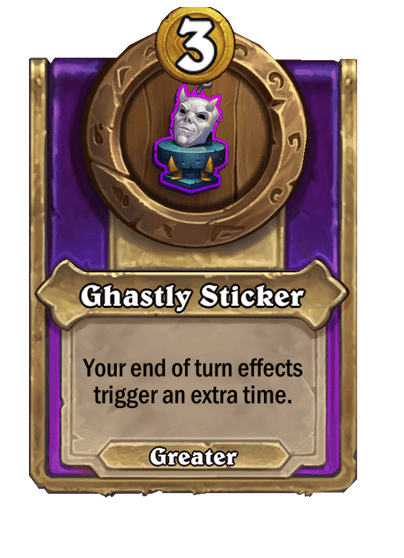 Ghastly Sticker Hearthstone kártya