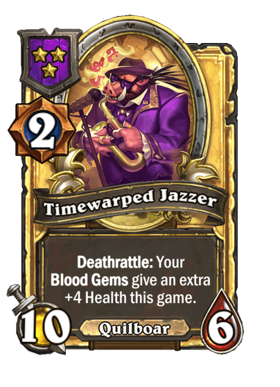 Timewarped Jazzer Hearthstone kártya