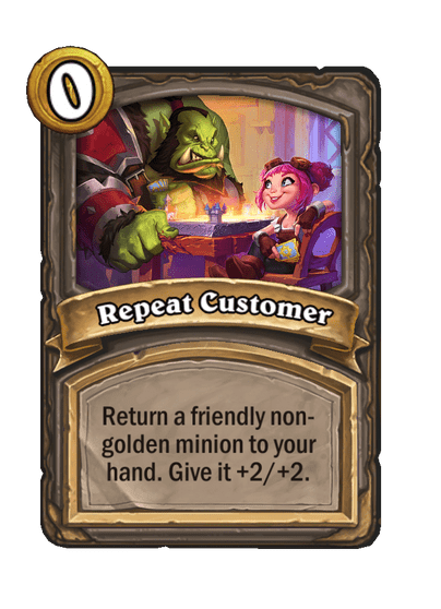 Repeat Customer Hearthstone kártya