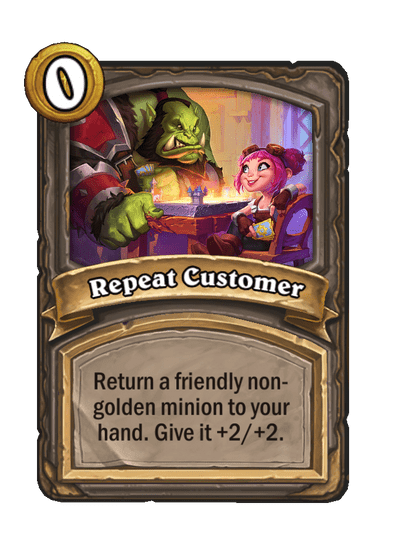 Repeat Customer Hearthstone kártya