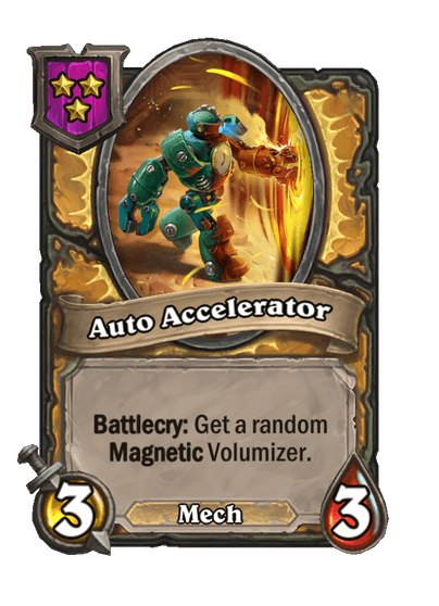 Auto Accelerator Hearthstone kártya