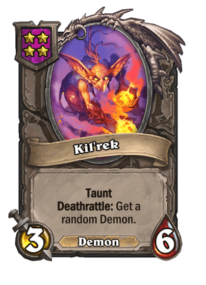 Kil'rek Hearthstone kártya