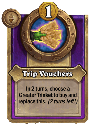 Trip Vouchers Hearthstone kártya
