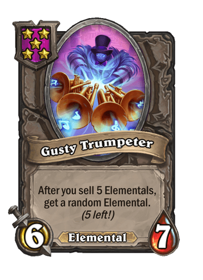 Gusty Trumpeter Hearthstone kártya