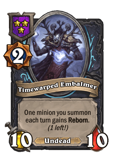 Timewarped Embalmer Hearthstone kártya