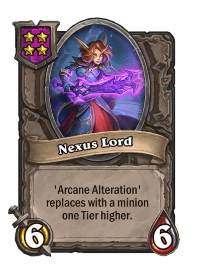 Nexus Lord Hearthstone kártya