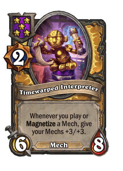 Timewarped Interpreter Hearthstone kártya