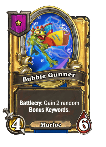Bubble Gunner Hearthstone kártya