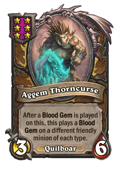 Aggem Thorncurse Hearthstone kártya