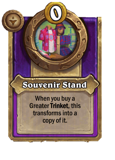 Souvenir Stand Hearthstone kártya