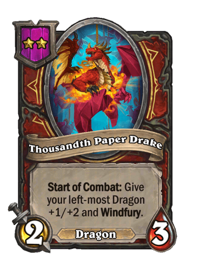Thousandth Paper Drake Hearthstone kártya