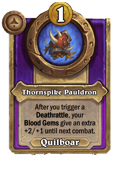 Thornspike Pauldron Hearthstone kártya