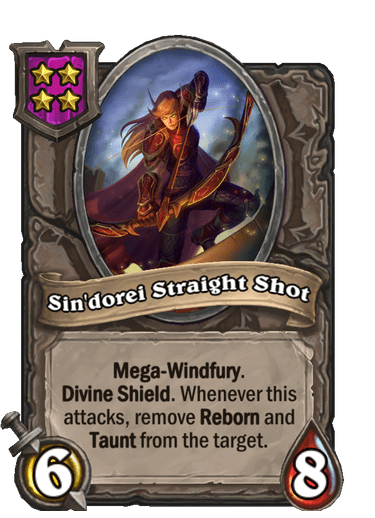 Sin'dorei Straight Shot Hearthstone kártya