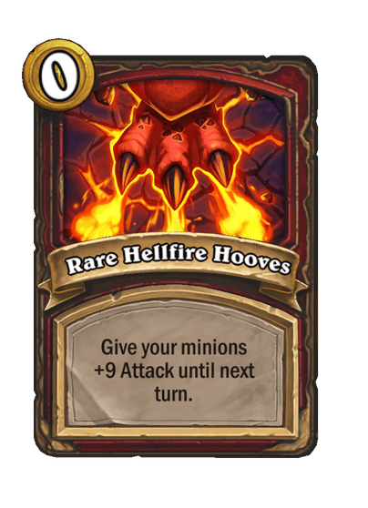 Rare Hellfire Hooves Hearthstone kártya