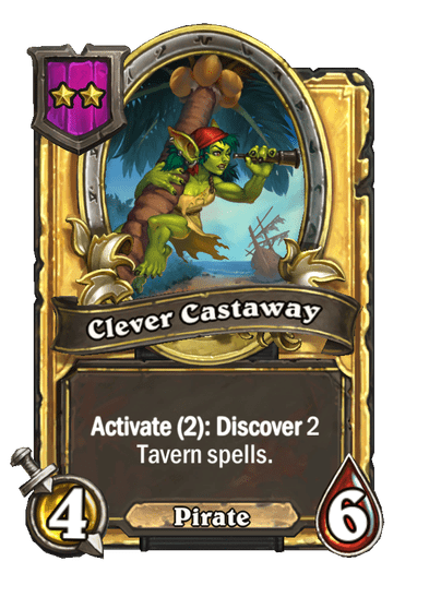 Clever Castaway Hearthstone kártya