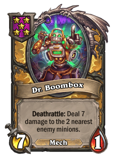 Dr. Boombox Hearthstone kártya