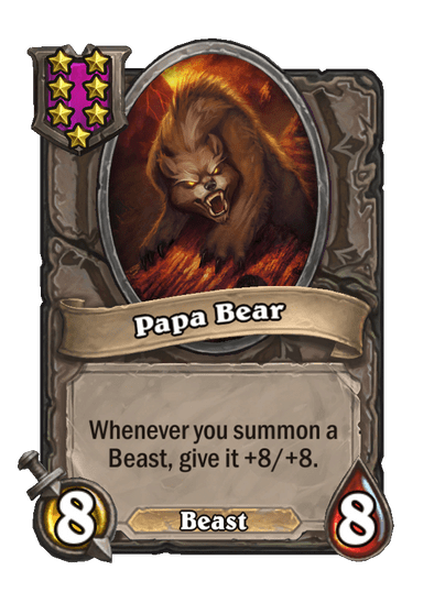 Papa Bear Hearthstone kártya