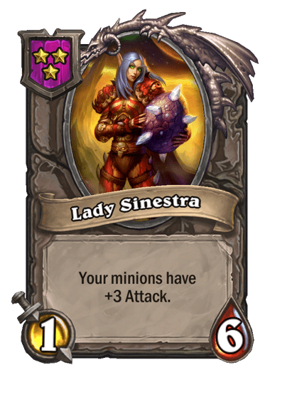 Sinestra Hearthstone kártya