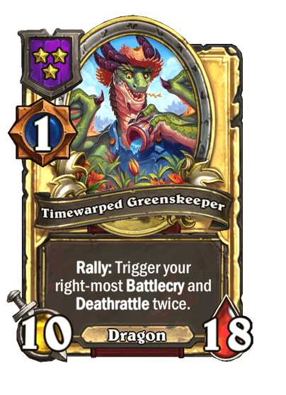 Timewarped Greenskeeper Hearthstone kártya