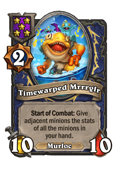 Timewarped Mrrrglr Hearthstone kártya