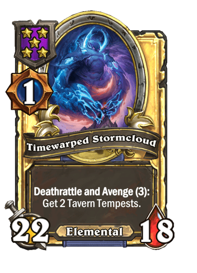 Timewarped Stormcloud Hearthstone kártya