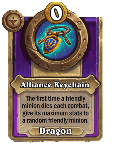 Alliance Keychain Hearthstone kártya