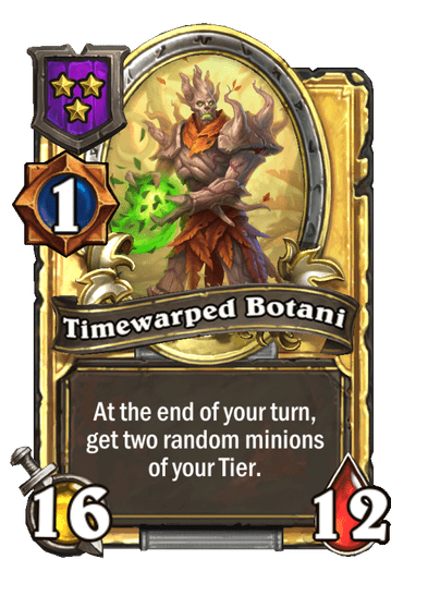 Timewarped Botani Hearthstone kártya