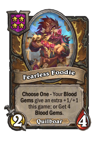 Fearless Foodie Hearthstone kártya
