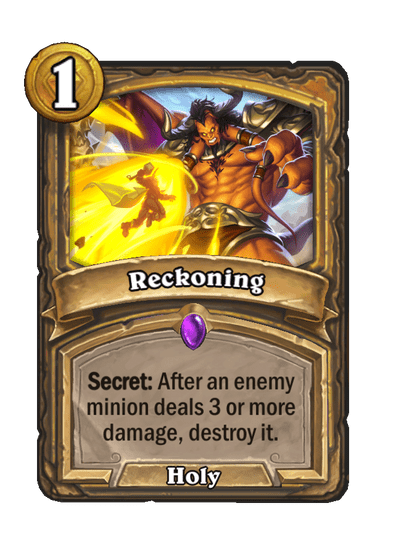 Reckoning Hearthstone kártya