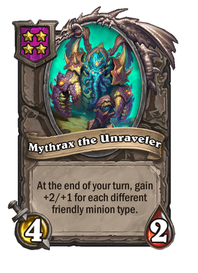 Mythrax the Unraveler Hearthstone kártya