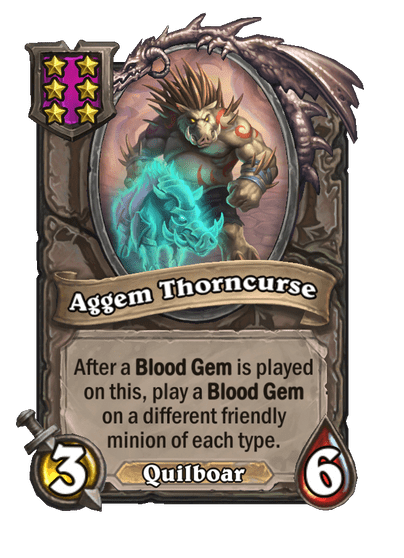 Aggem Thorncurse Hearthstone kártya