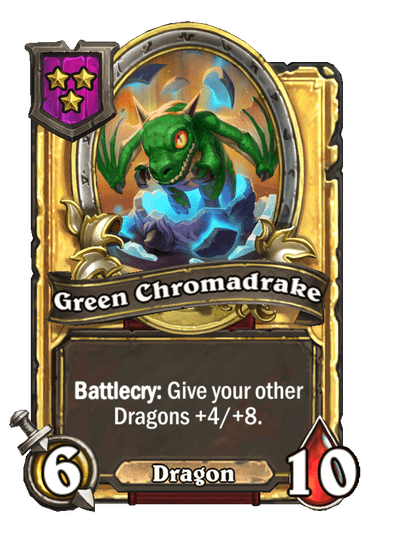 Green Chromadrake Hearthstone kártya