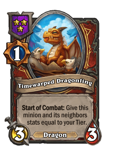 Timewarped Dragonling Hearthstone kártya